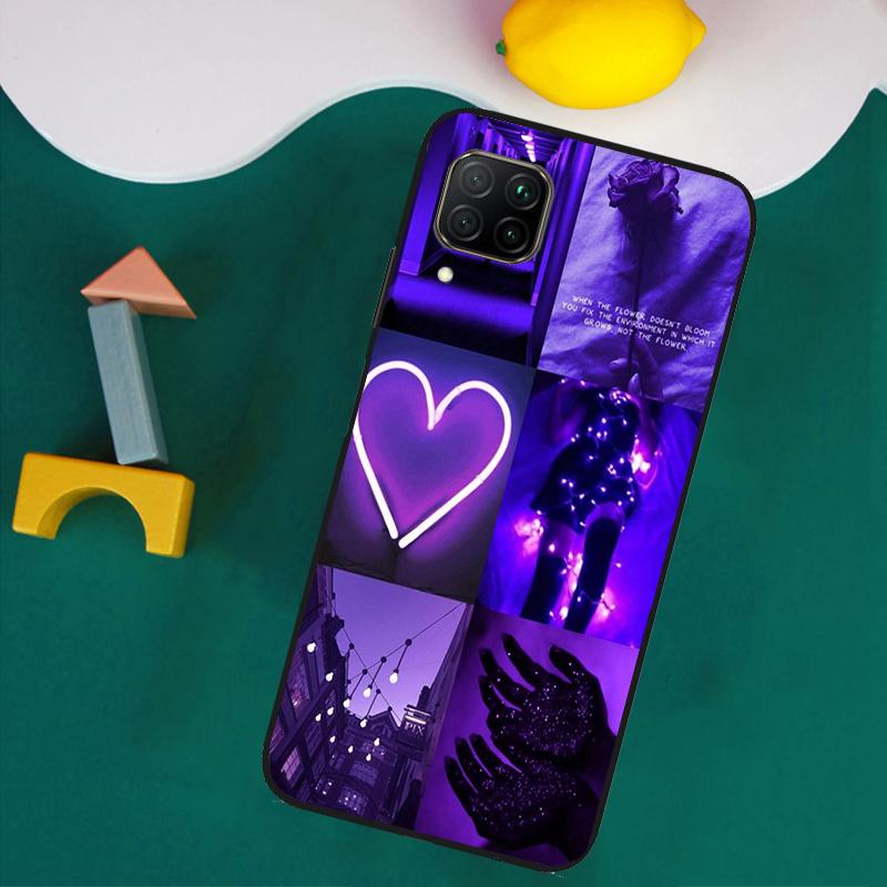 Esthétique Violette Pour Coque Huawei Nova 9 10 SE 8i 11i 12i 12s Y60 Y61 Y70 Y90 Y72 Y73 Y91 P60 Pro P40 P30 Lite