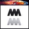 3D Premium M Logo for Car Hood Fender Trunk Tail Rear Bonnet Nameplate Decal Emblem Badge Sticker
