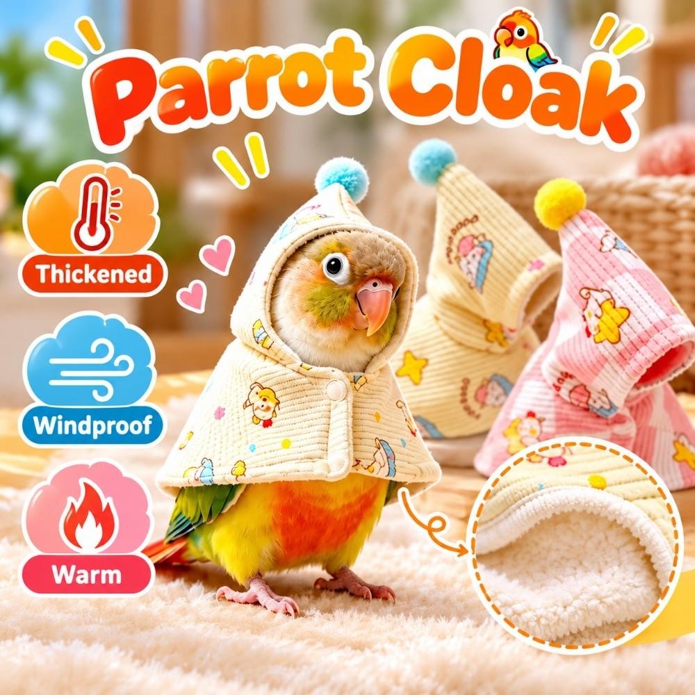 Thickened Bird Cape Cold Proof Bird Winter Jacket Fashion Bird Costume  Outdoor