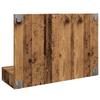 Mirror Cabinet With LED Lights Old Wood 90X31.5X62 Cm