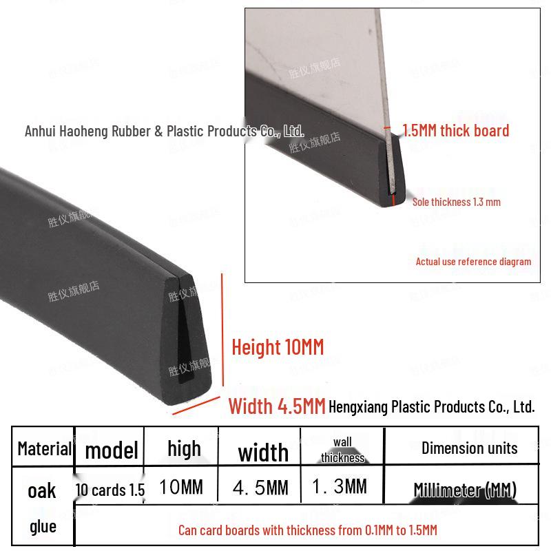 U-Shaped Rubber Anti-Collision and Edge Trim Sealing Strip