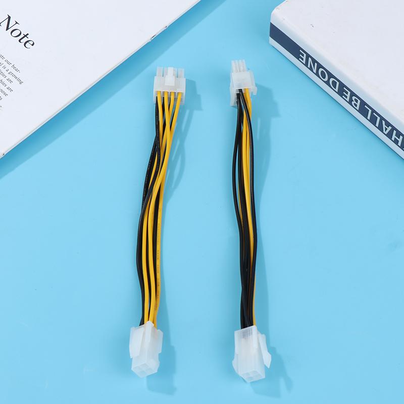 1 stk 4 pins hann-til-8-pins hunn-ledningsforlengelse til CPU-strømomformerkabel