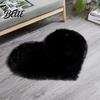 Washable Mats Rug Living Room Soft Texture Water Absorption Mat Strong Love Heart Shape Non-slip