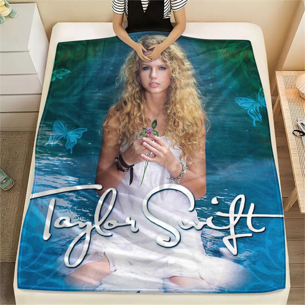 Taylor Swift printing Flannel Blanket Bedroom Sofa Camping Warm blanket Gifts for family and friends-MJ011