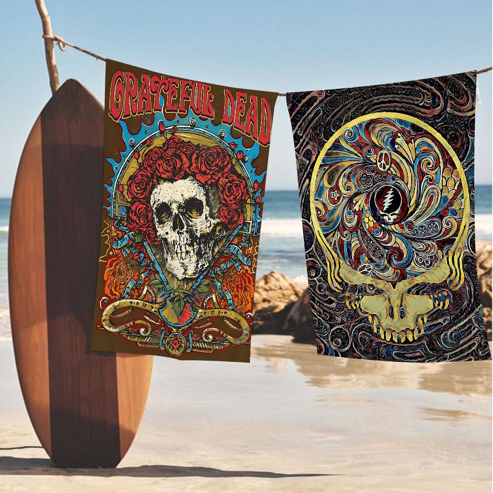 G-Grateful D-Dead Band Große Mikrofaser Strandtücher Schnelltrocknendes Handtuch Sand Strandtücher Poolhandtuch Für Reisen Schwimmbad Yoga