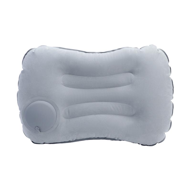 Квадратная надувная туристическая подушка из ПВХ с флокированным покрытием - Надувная подушка для поддержки поясницы для путешествий на открытом воздухе 49 x 32 cm 769₽