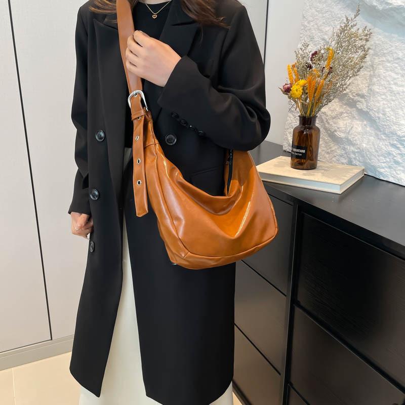 Dumpling Bag Contemporary For Women Roomy Commuter Crossbody Bag With Unique Dumpling Shape And Design