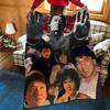Celebrity J-Jackie C-Chan Throw Flannel Cozy Print Blanket, Portable, Durable Machine Washable Cute Cool
