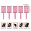 5Pcs Set Cat Eye Magnetic Stick Pink Magnet Plate Wand, Heart Wave Pattern for 3D Cats Eyes Gel Polish Manicure