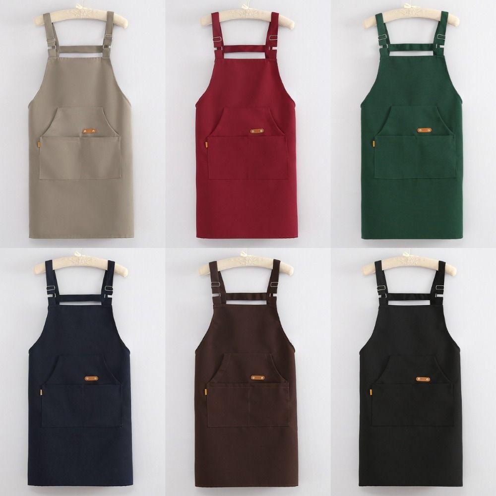 Oil-proof Kitchen Cooking Apron Stain-proof Catering Work Clothes Household