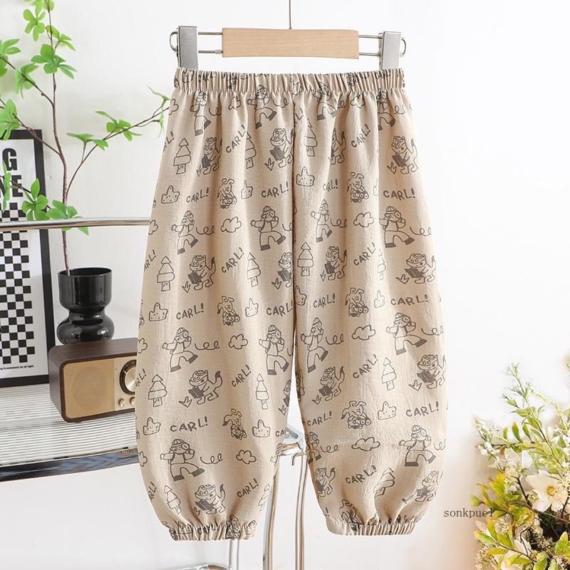 Summer Baby Pants Boys and Girls Casual Mosquito Proof Pants Breathable Kids Sweatpants Children's Pants