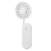 Handlicher Nackenventilator USB Wiederaufladbar Schwanenhals Biegsam Persönlicher Tragbarer Ventilator für Draußen Weiß
