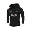 Italy MILANO Milan Multi-Position Flag Letter Hooded Sweater Men's Casual Shoulder Hoodie