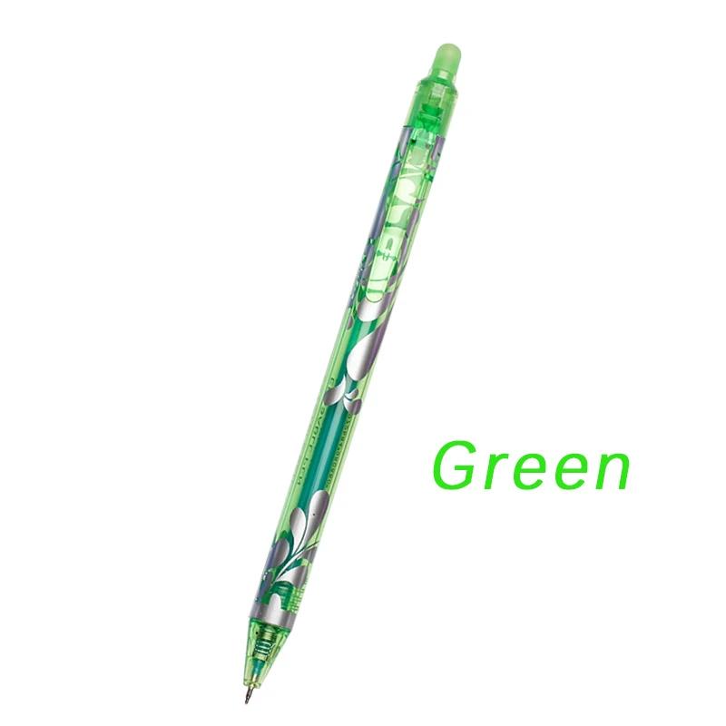 Large Capacity Ink Erasable Pen 6-color Push Gel Pen Set 0.5mm Transparent Colors Pen Office Writing Supplies Kawaii Stationery