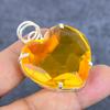 Citrine Gemstone Handmade 925 Sterling Silver Jewelry Pendant 1.81" M3q15