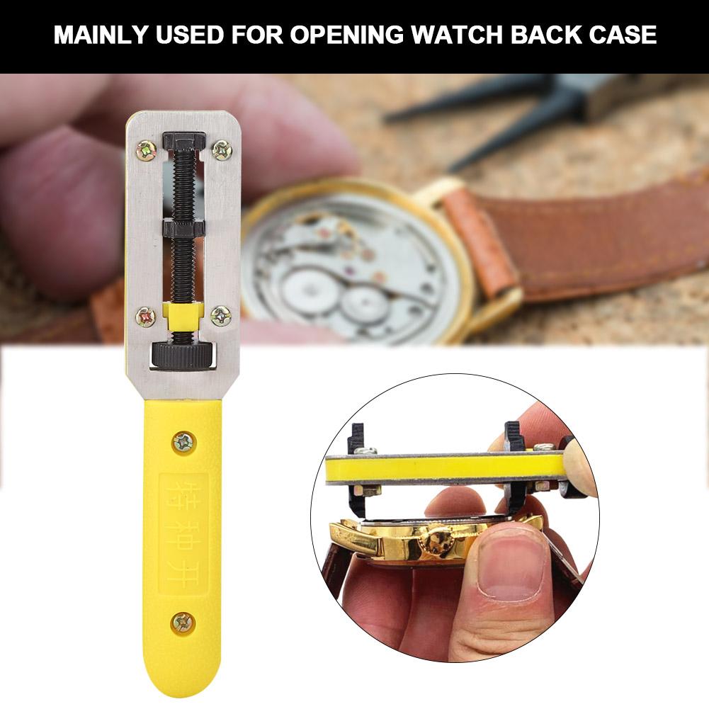 Alloy Steel Adjustable Watch Back Case Cover Remover Opener Watch Repair Tool