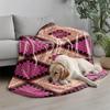 Geometric Pattern Blanket Microfiber Flannel Cover Blanket Bedroom Living Room Sofa Soft And Comfortable Home Decoration