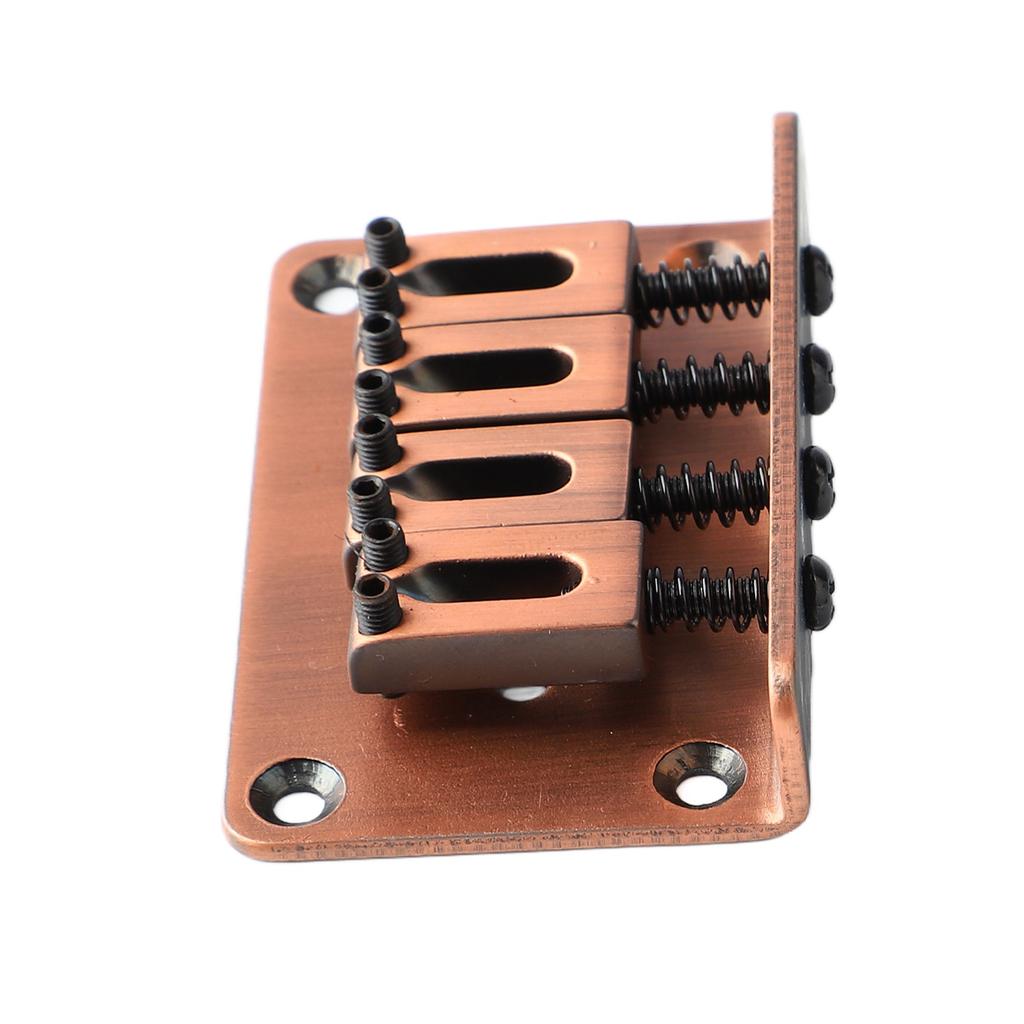 Guitar Fixed Bridge Electric Bass Hardtail Saddle Bridge Tool Metal for 4 String Ukulele GA909