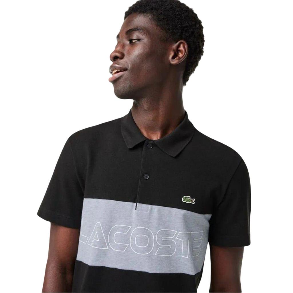 Lacoste Mens Colour Block Petit Pique Regular Polo Shirt