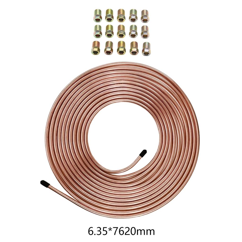 High Strength Copper Coated Brake Pipe Repair Kit Flexible Tubing Roll for Vehicle Brake Maintenance