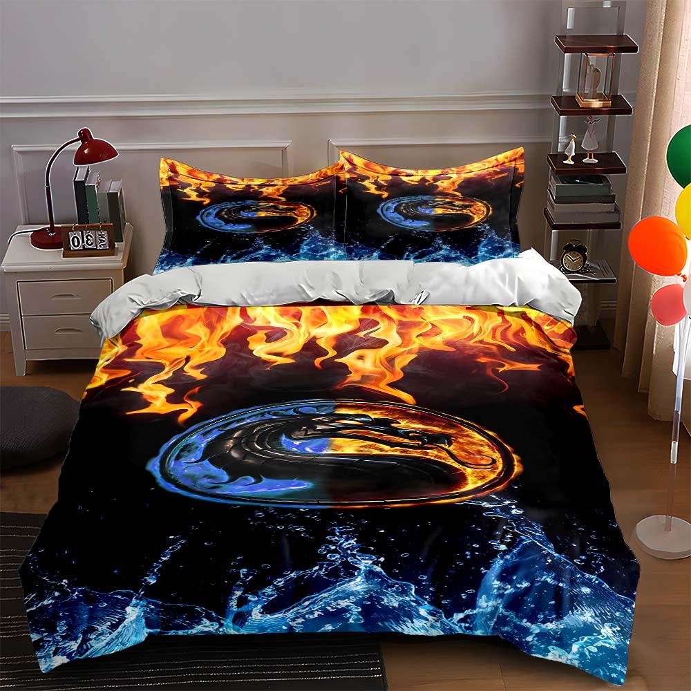 

Fire water emblem Bedding Duvet cover sets Duvet covers Pillowcases gifts (1 * Duvet Cover 2 * Pillowcases, without duvet insert) 135x200cm