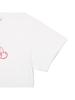 KIRSH Wording Crop Pigment T-Shirt [White]