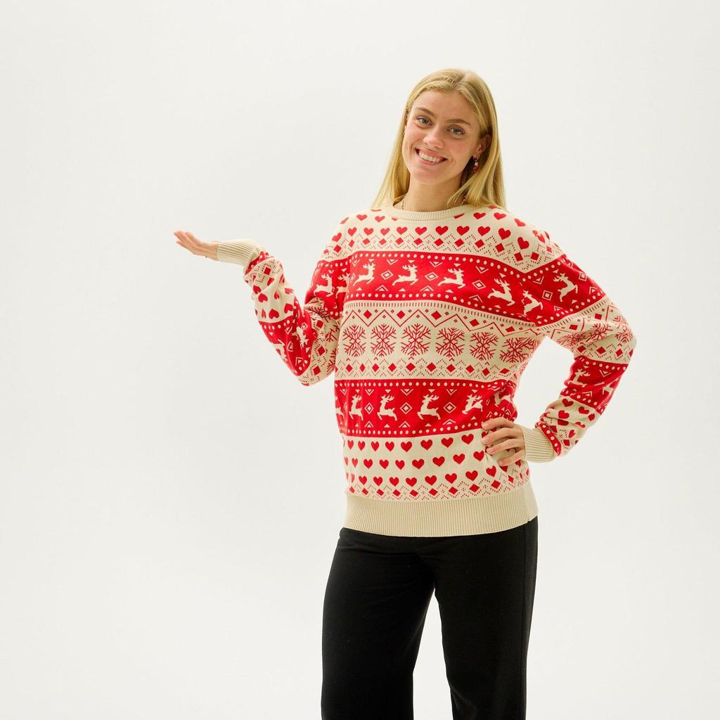 Autumn/Winter Christmas Series Jacquard Knit Parent-Child Sweater - Loose Versatile Long Sleeve Top