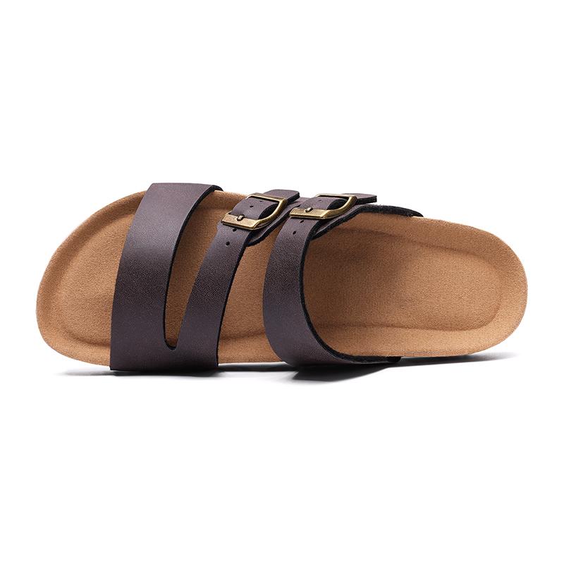 Fashion Kidmi Cloud Womens Sandals Cork Footbed Slides Nonslip Beach Essential Summer Sandals Vacation Pool Sandals Memory Foam Slides