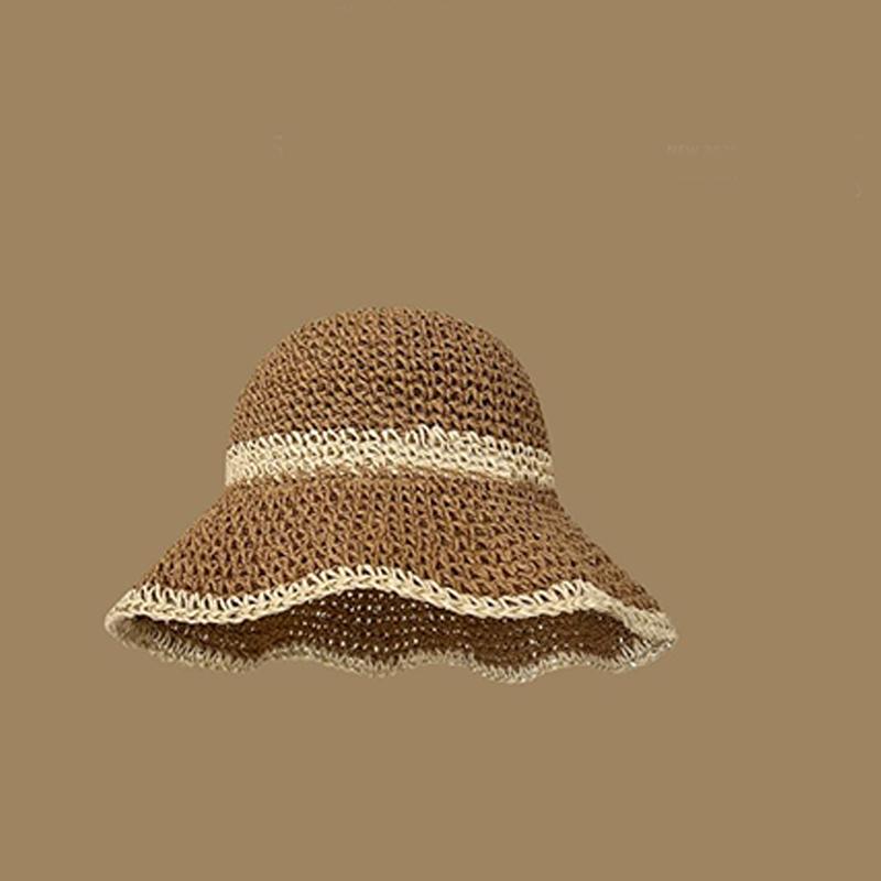 Hat Versatile Style Straw Woven Sweet Cool Sunshade Hatscaps Fisherman