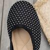 Women's Flat Shoes Spring New Round Head Shallow Mouth Cloth Surface Diamond Soft Sole Non-slip Single Shoes