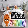 Sprunki Bedding Sets Soft Bed Cover Comforter Duvet Cover Pillow Case 2-3 Pieces Sets Teenagers Children's Gifts Bedroom Decor
