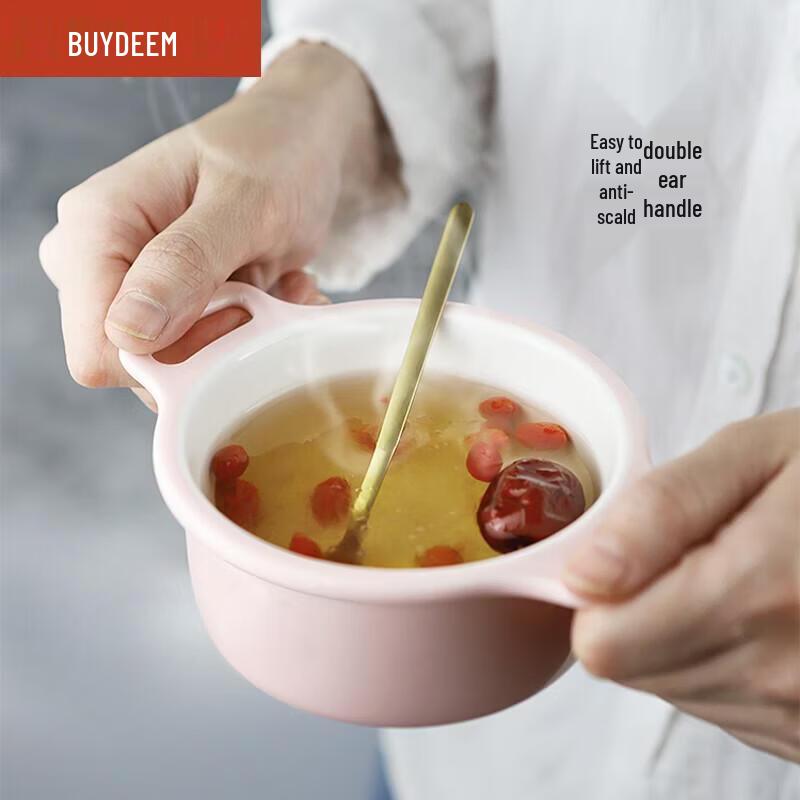 Керамическая миска Buydeem 240 мл с крышкой