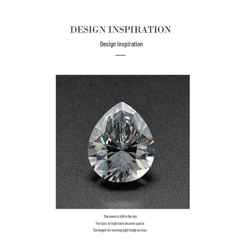 Kenjie S925 Sterling Silver Moon Zircon Clavicle Necklace – Korean Designer Style