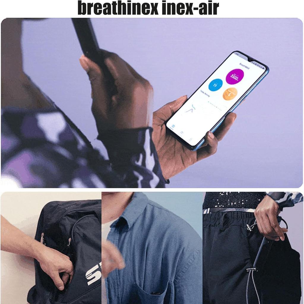 Inex Trainer, Inex Smart Trainer, Z wyświetlaczem, Przenośne urządzenie do ćwiczeń oddechowych, 3 poziomy oporu do ćwiczeń oddechowych, Poprawa wytrzymałości