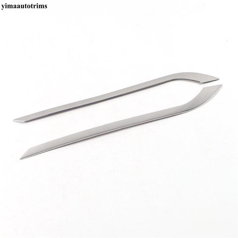 Front Rear Tail Bumper Fog Light Lamp Eyelid Eyebrow Strip Decor Cover Trim For Tesla Model Y  - 2024 Accessories Exterior