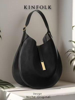 2025 High-End Weiche Knödel-Schultertasche - Halbkreisförmige Tragetasche mit großem Fassungsvermögen