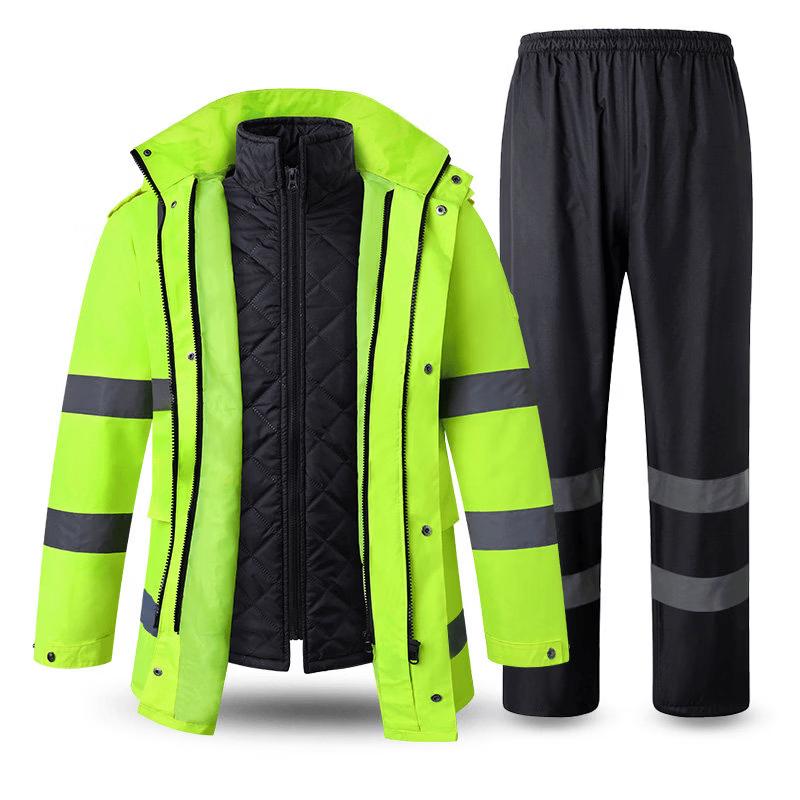 Men s Reflective Winter Safety Jacket Set