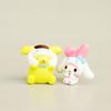 Adorable Sanrio Characters Cute Cartoon Kuromi My Melody Cinnamoroll Figure Toys Set
