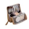 Women Vertical Makeup Bag Standable Large Capacity Skincare Storage Bag Partitioned Multi-Compartment Cosmetic Organizer