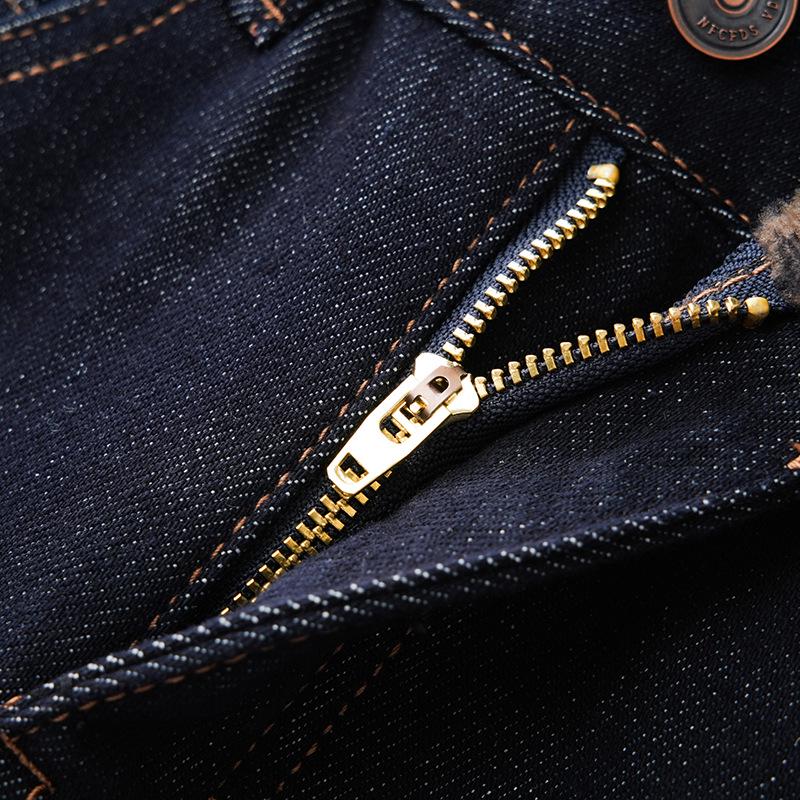 2024 Women's Fleece-Lined High-Waist Wide-Leg Blue Jeans