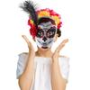 Zucker Schädel Maske Mexikaner Maskenball Maske Tag der Toten Maske mit Blume Halloween Maske Party Maske Vollgesichtsmaske