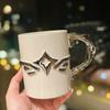 Personalisierte und kreative Stern-Keramiktasse, leichter Luxus, Haushaltswasserbecher, Frühstücksmilchtasse, Geschenk für Freunde