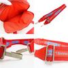 Used CHANEL Handbag New Travel Line COCO Mark Jacquard Nylon/leather Red Shoulder