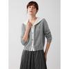 ELLE Alpaca Blend Faux Two-Piece Knit Cardigan