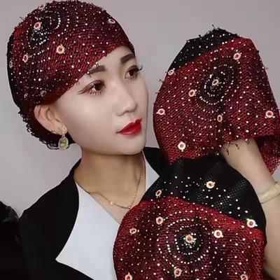 Elmas Dantel Müslüman Kadın Türban Kap