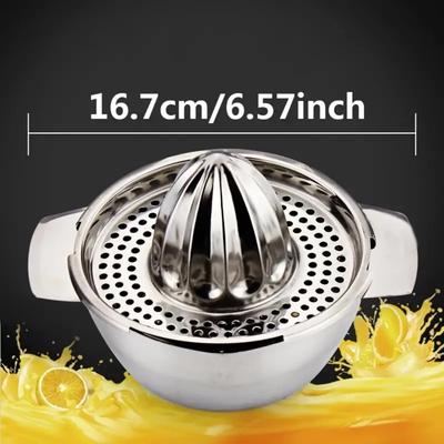 Mini Stainless Steel Manual Lemon Juicer, Orange Extruder, Fruit Press, Household Juicer, Suitable for a Variety of Citrus Fruit