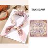 53x53cm 100% Mulberry Silk Scarf Luxury Square Hair Bandana Elegant Head Wrap Neckerchief Sunscreen Shawl for Women