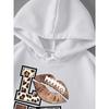 Leopard Lip Love Letter Graphic Print Hooded Woman Fashion Casual Hoodies Simple Loose Hoody Autumn Street Fleece Clothes