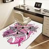 Pink Ribbon Tackle Cancer Chair Mat Office Carpet, Oversized Rug for Home Decor, Gift, Suitable for Bedroom, Living Room, Various Rooms