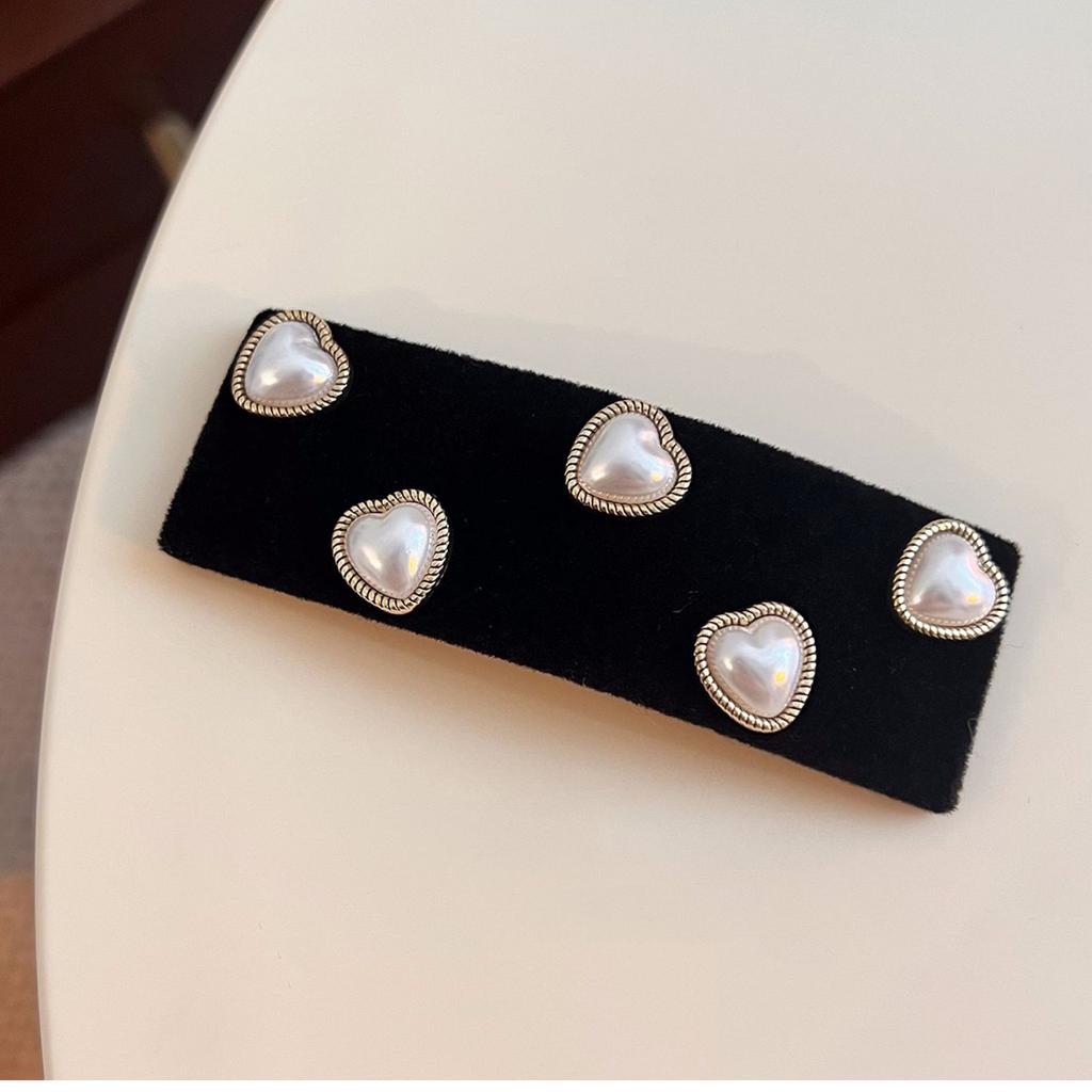 1pc Retro Korean Version New Bb Clip Hair Accessory for Women, Pearl Hair Clip, Hair Accessory Clip, Dec Jewelry